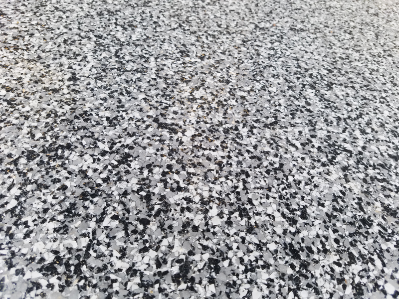 Some kind of fancy garage floor.